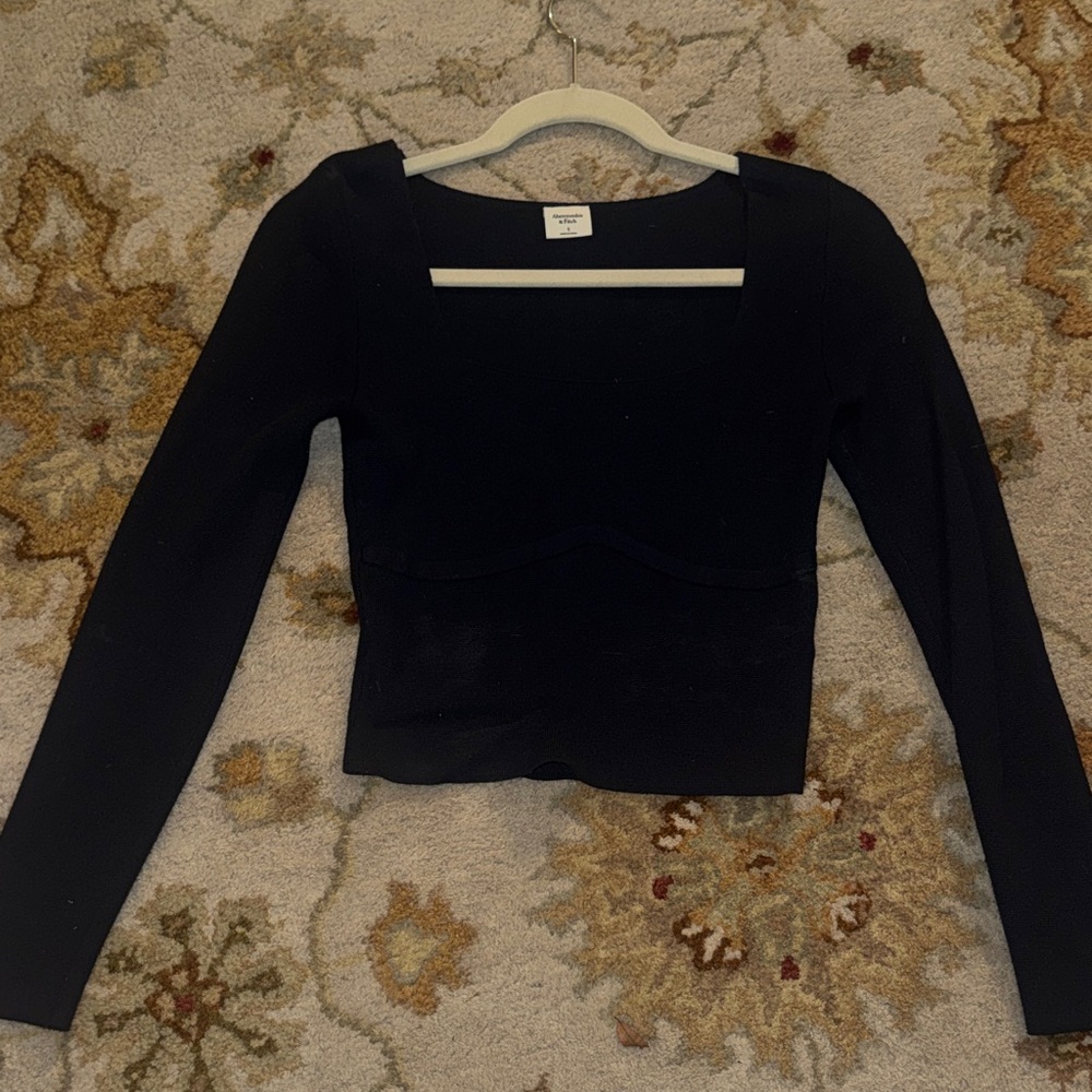 Abercrombie & Fitch Black Long Sleeve Top